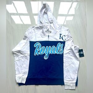 New Men’s Kansas City Royals light Blue & White Hoodie size 2X with tags MSRP$50